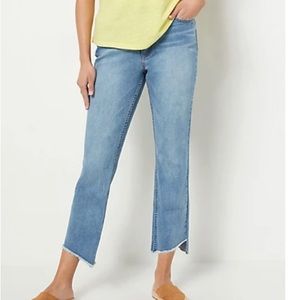 NWT Candace Cameron Bure Pacific Denim Raw Edge Jean